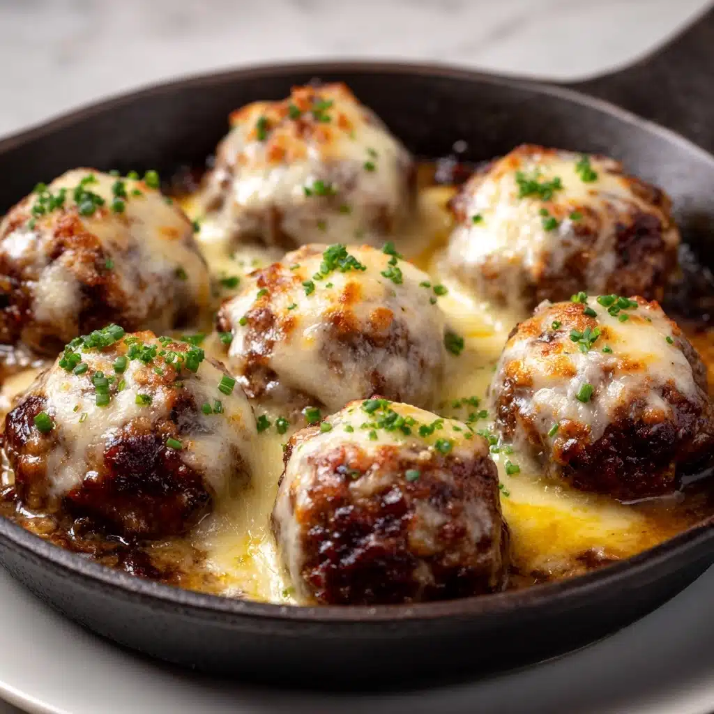 Crock Pot French Onion Meatballs Recipe - Recipe Image