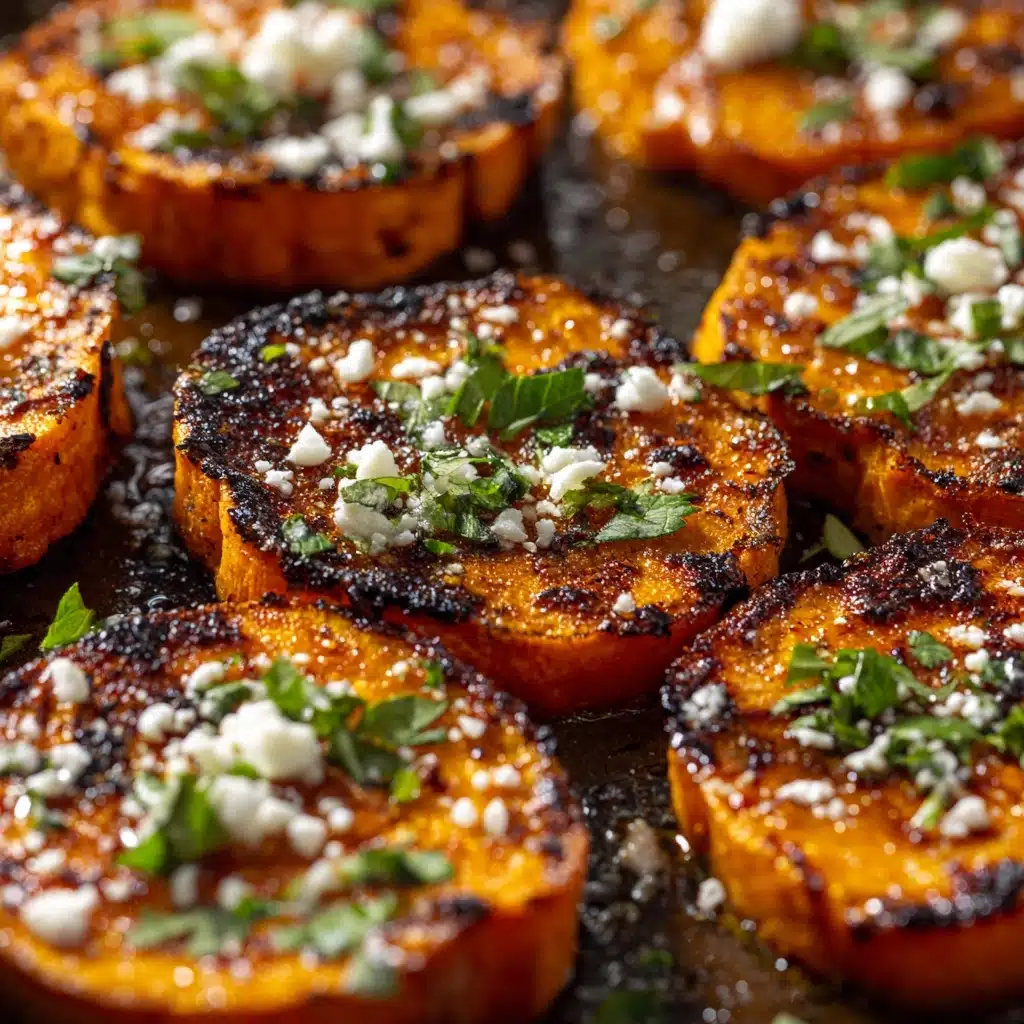 Roasted Sweet Potato Rounds with Honey and Feta Recipe - Recipe Image