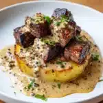 Loaded Baked Potato with Steak Bites Recipe