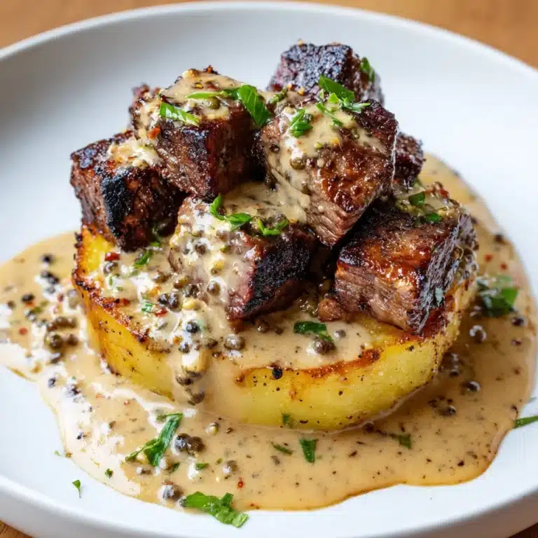 Loaded Baked Potato with Steak Bites Recipe