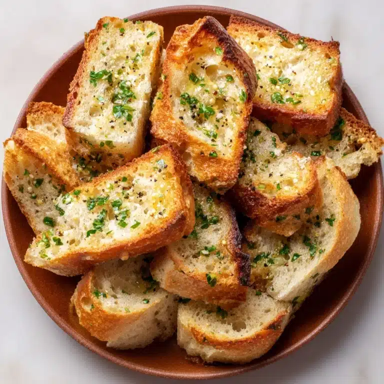 Garlic Bread Crostini Recipe