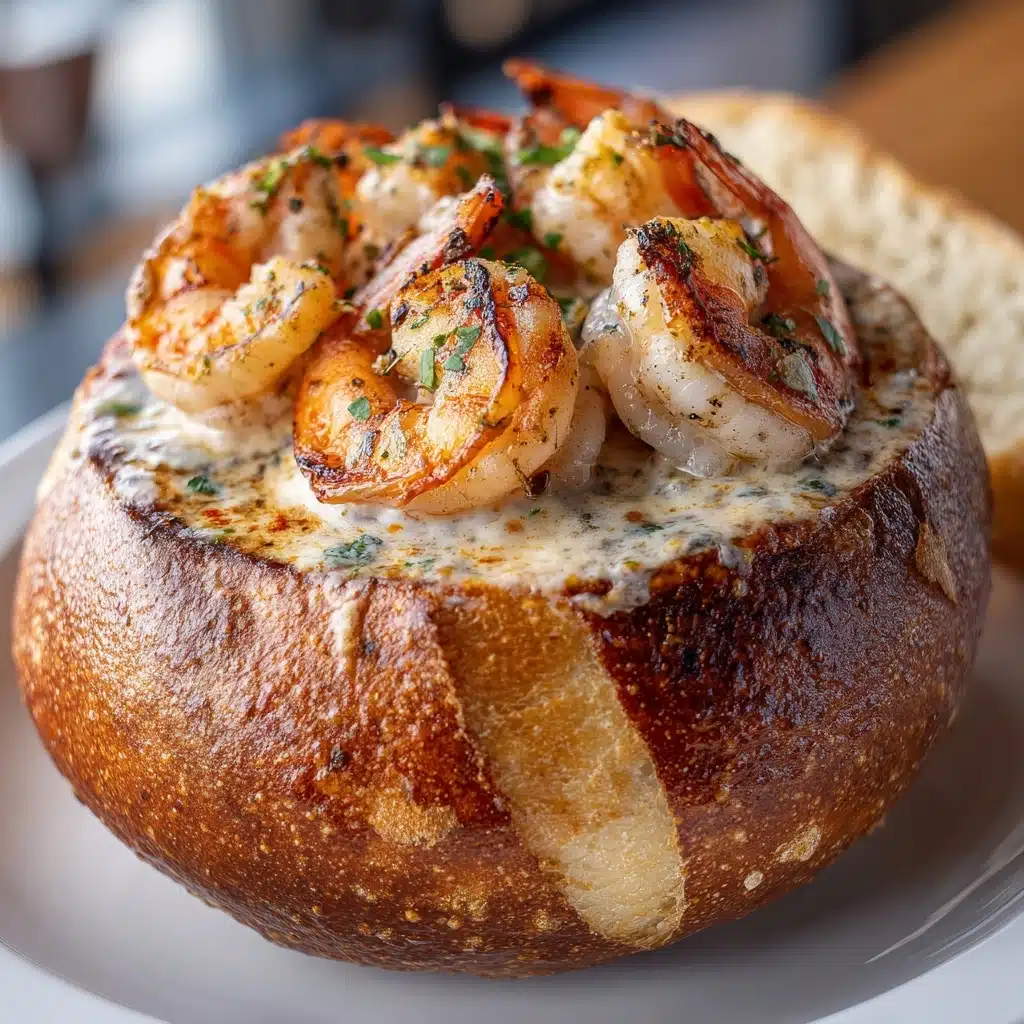 Stuffed Seafood Bread Bowl Recipe - Recipe Image
