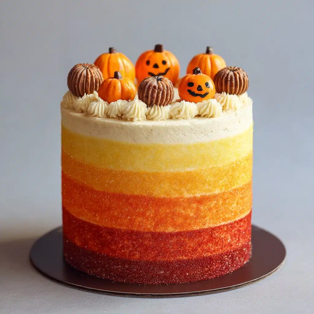 Stenciled Halloween Sprinkle Cake Recipe - Recipe Image