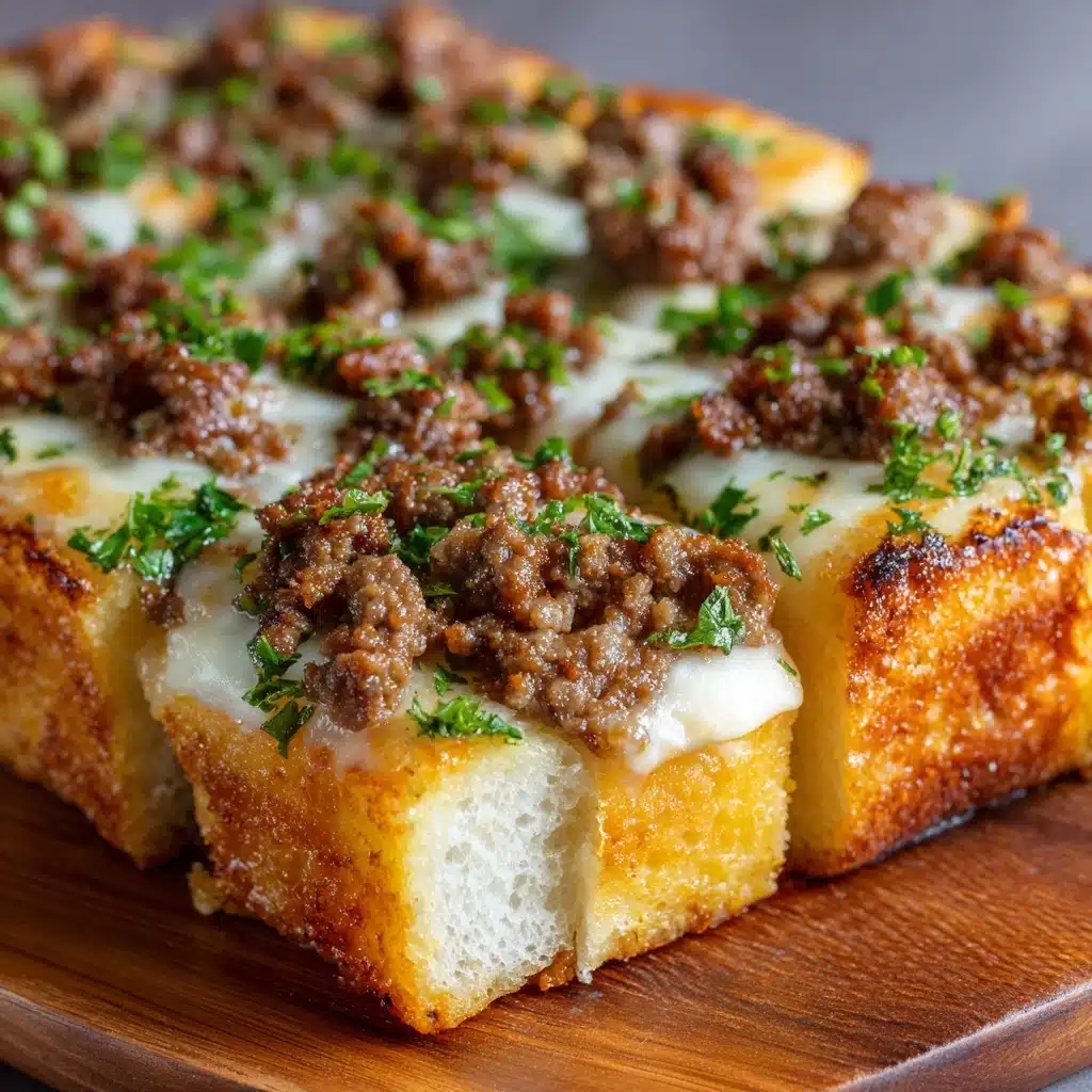 Easy Garlic Philly Cheesesteak Bread Recipe - Recipe Image