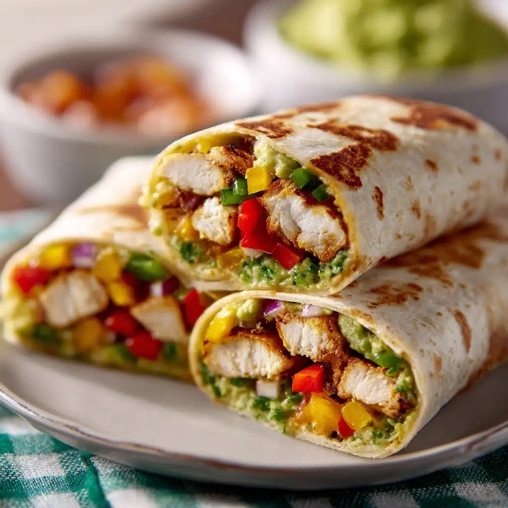 Easy Chicken Fajita Wraps Recipe - Recipe Image