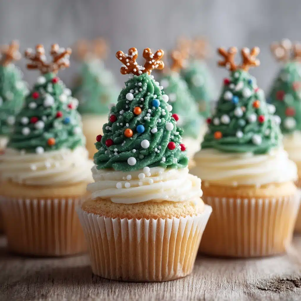 Christmas Tree Cupcakes Recipe - Recipe Image
