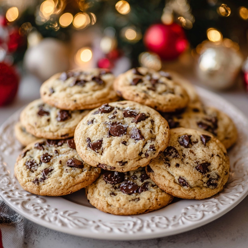 Classic Christmas Chocolate Chip Cookies Recipe - Recipe Image