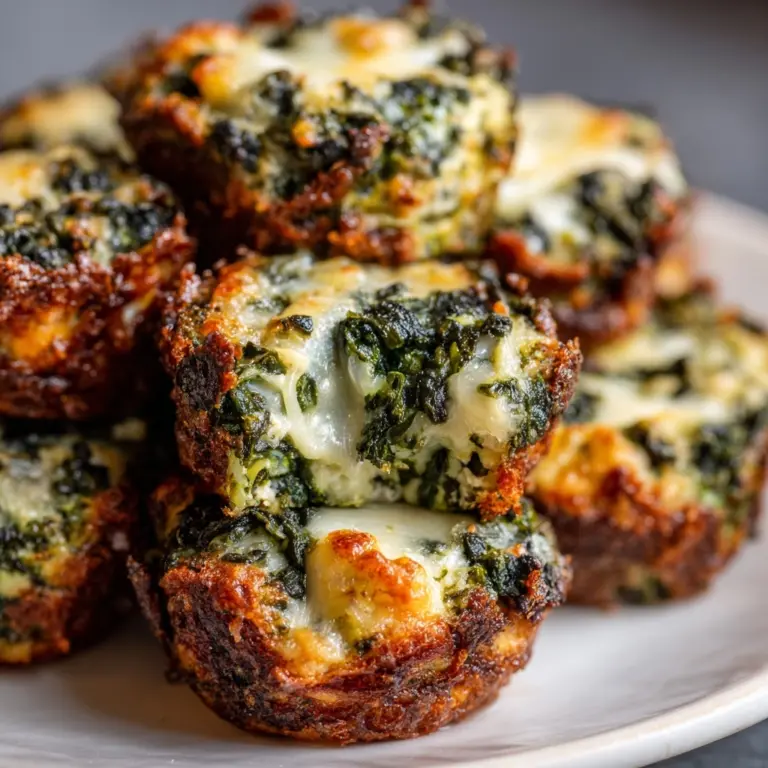 Spinach Dip Cheese Crisps Recipe