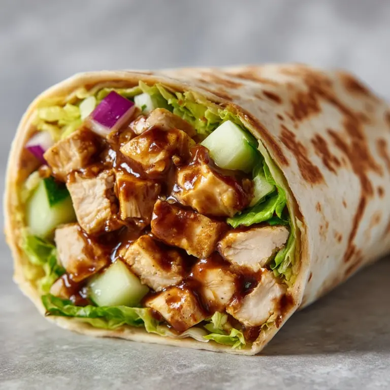 Hawaiian BBQ Chicken Wraps Recipe
