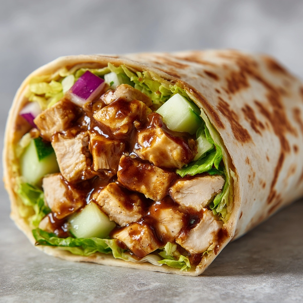 Hawaiian BBQ Chicken Wraps Recipe