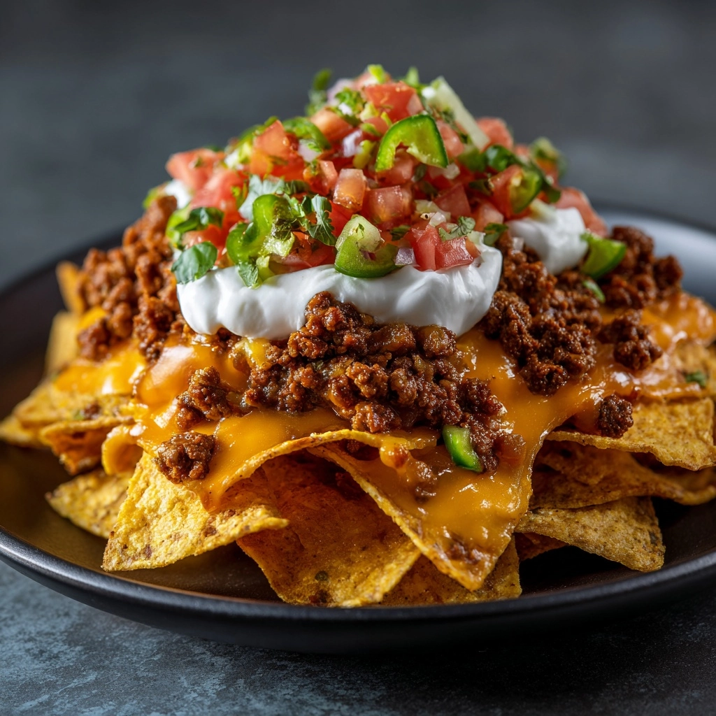 Beef Nachos Supreme Recipe - Recipe Image
