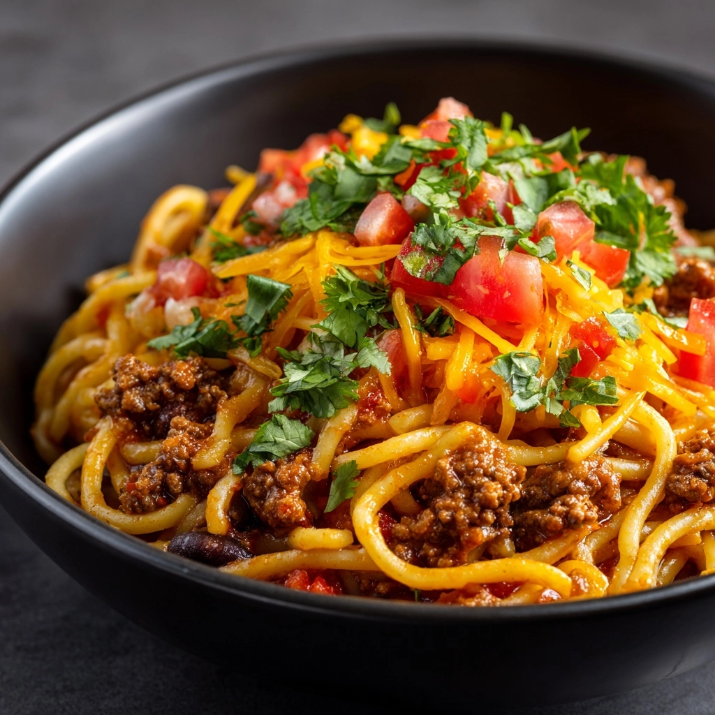 Taco Spaghetti Recipe - Recipe Image