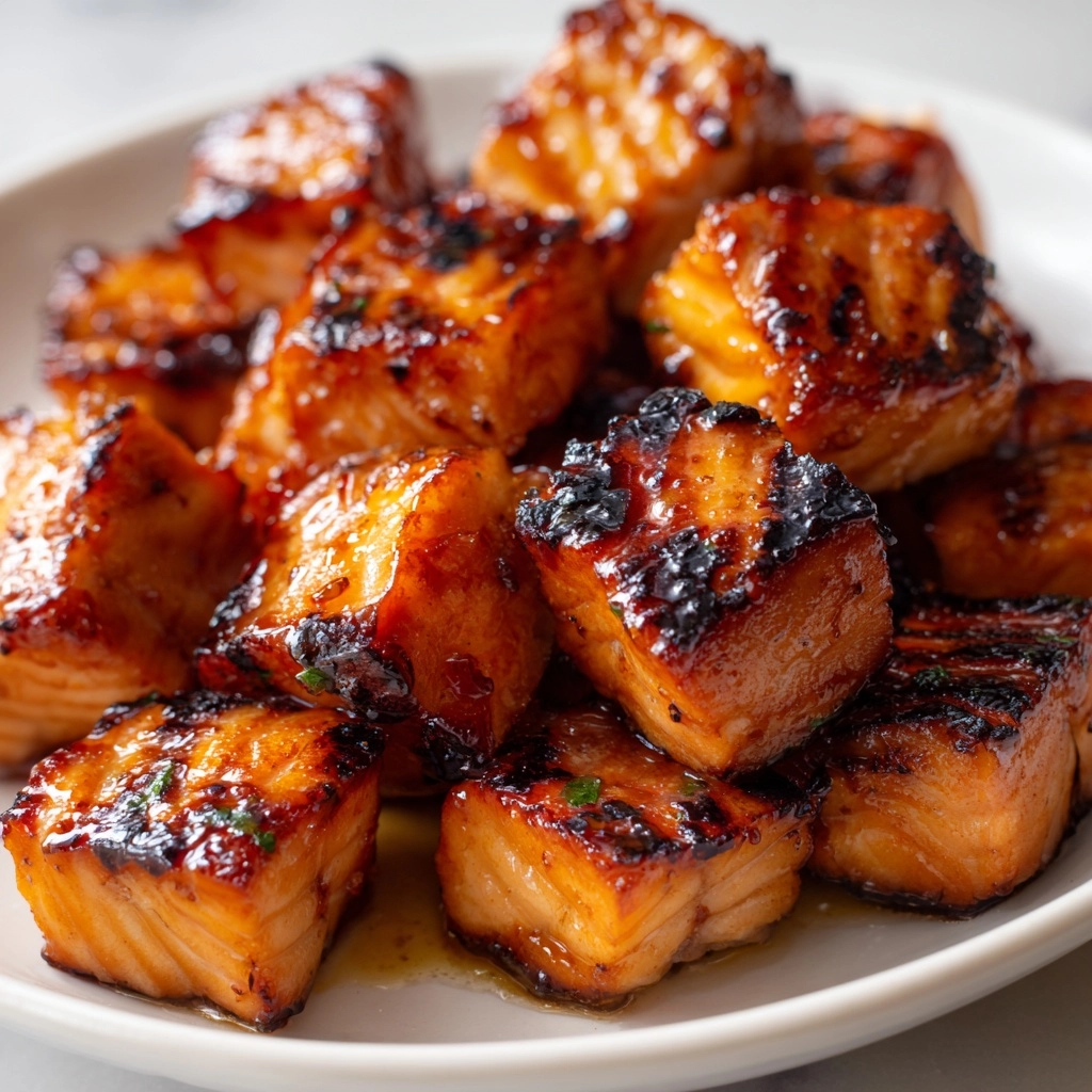 Hot Honey Salmon Bites Recipe - Recipe Image