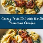 Cheesy Garlic Parmesan Chicken Tortellini with Spinach in Creamy Sauce Recipe