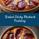 Baked Sticky Rhubarb Pudding Recipe