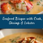 Seafood Bisque with Crab, Shrimp, and Lobster Recipe