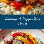 Sausage, Onion, Bell Peppers & Tomatoes over Rice Recipe