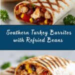 Southern Turkey Burritos with Refried Beans Recipe