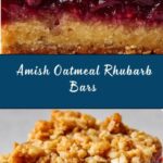 Amish Oatmeal Rhubarb Bars Recipe