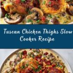 Easy Tuscan Slow Cooker Chicken Thighs Recipe