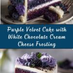 Purple Velvet Cake with White Chocolate Cream Cheese Frosting Recipe