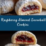 Raspberry Filled Almond Snowball Cookies Recipe
