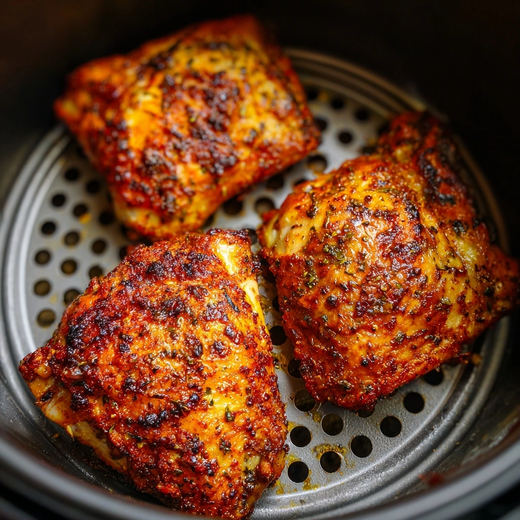 Air Fryer Chicken Thighs Recipe - Recipe Image