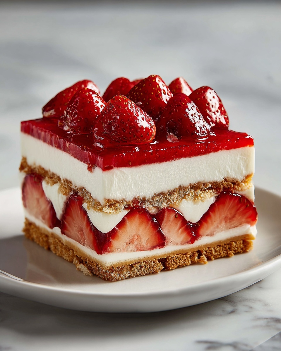 Strawberry Eclair Cake Recipe - Recipe Image