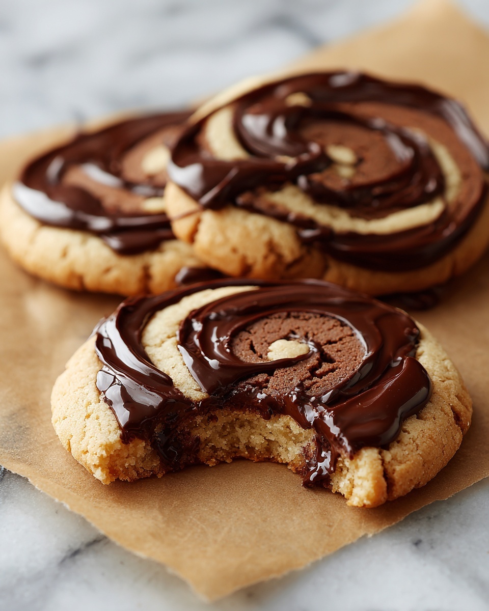 Swirled Brownie Cookies with a Peanut Butter Twist Recipe - Recipe Image