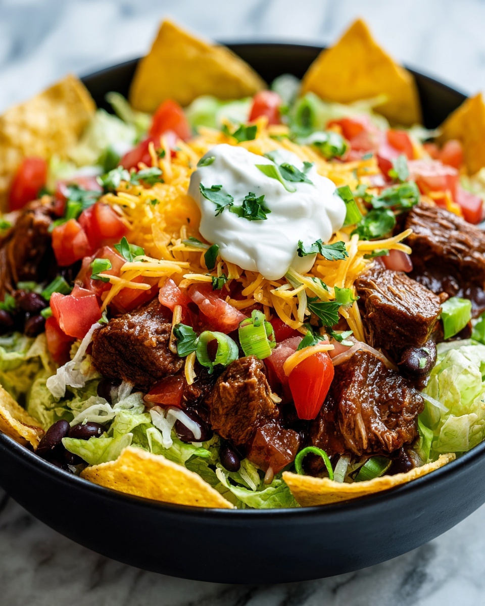 Bubbly Taco Salad Bowl Recipe - Recipe Image