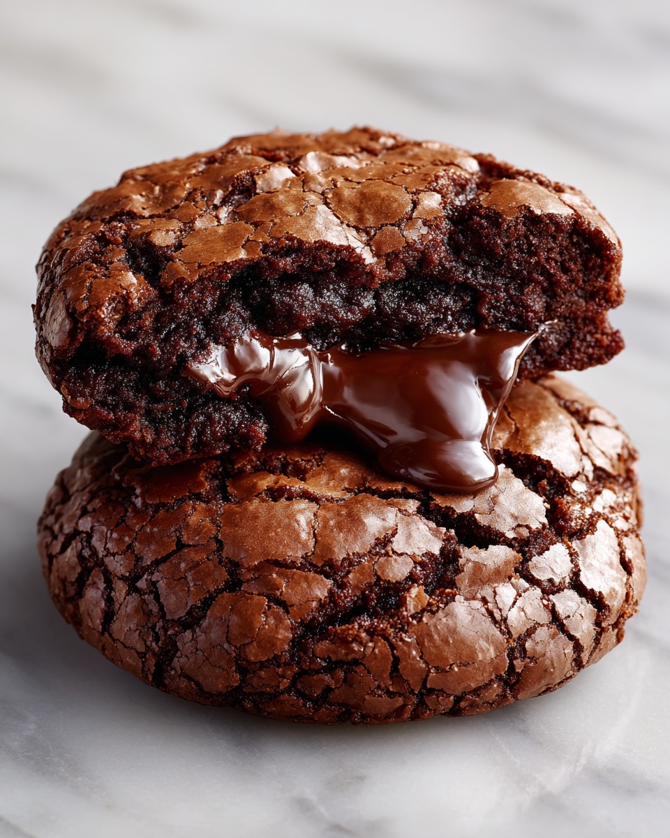 Dark Chocolate Espresso Brownie Cookies Recipe - Recipe Image