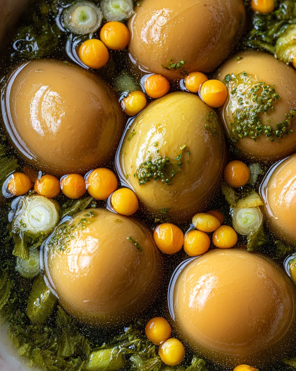 Korean Marinated Soft-Boiled Eggs (Mayak Gyeran) Recipe - Recipe Image