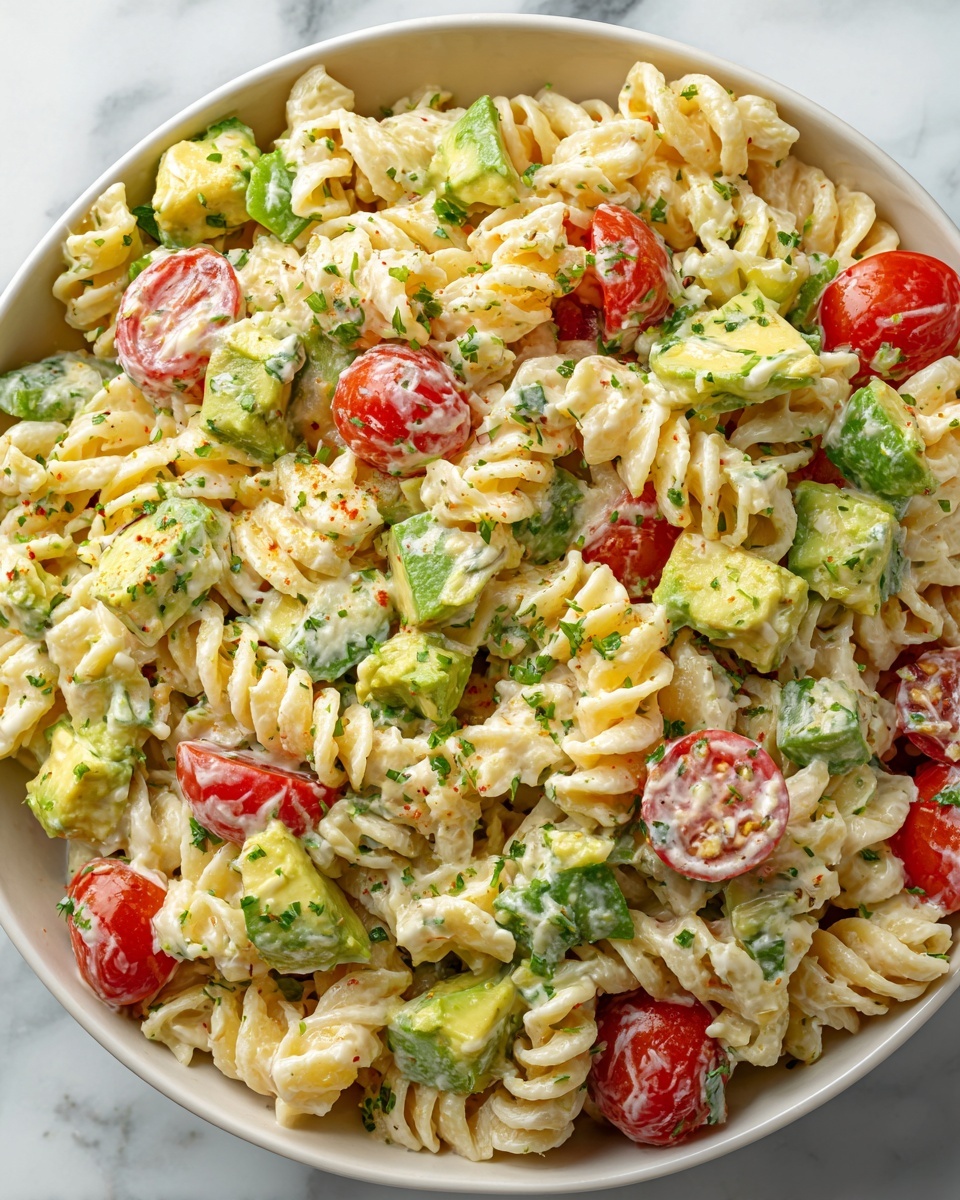 Avocado Pasta Salad Recipe - Recipe Image