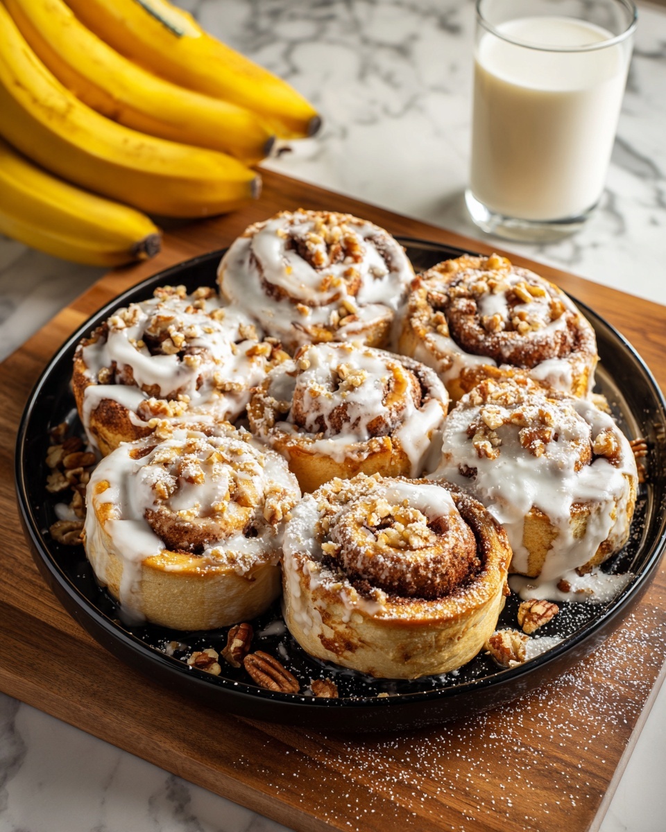 One-Bowl Banana Bread Cinnamon Rolls Recipe - Recipe Image