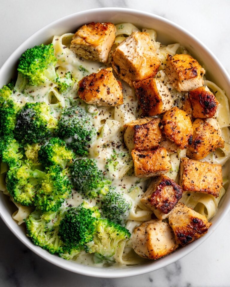 Creamy Chicken and Broccoli Alfredo Fettuccine Recipe