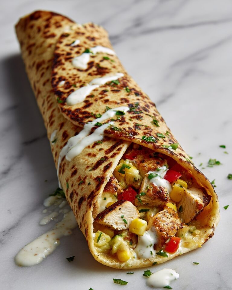 Creamy Chicken Tortilla Wraps Recipe