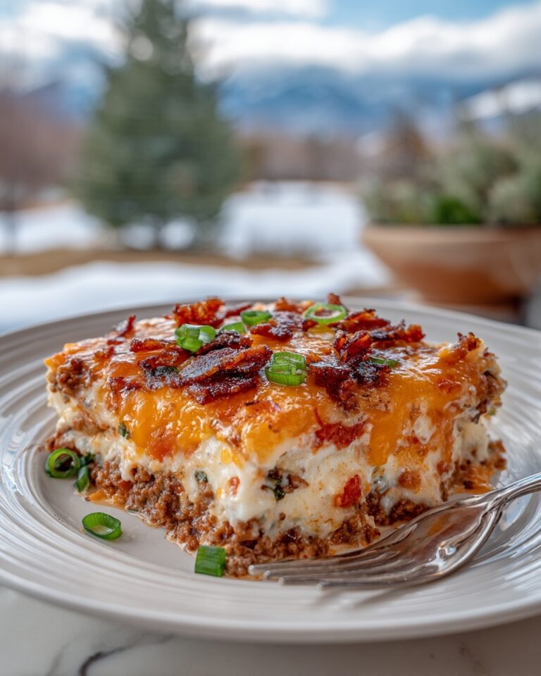 Cheesy Loaded Meatloaf Casserole Recipe