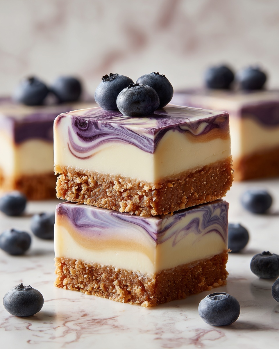Keto Blueberry Cheesecake Bars Recipe - Recipe Image
