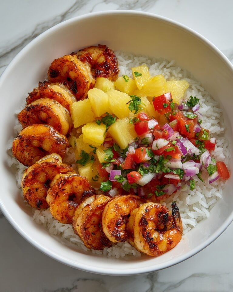 Shrimp & Rice Bowl with Pineapple Salsa Recipe