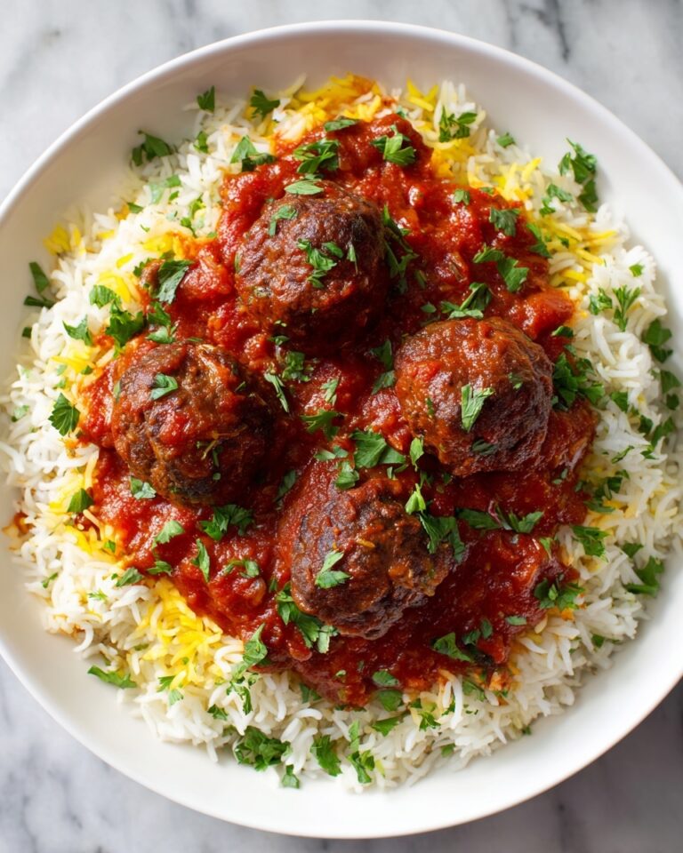 Meatballs With Tomato Sauce and Rice Recipe