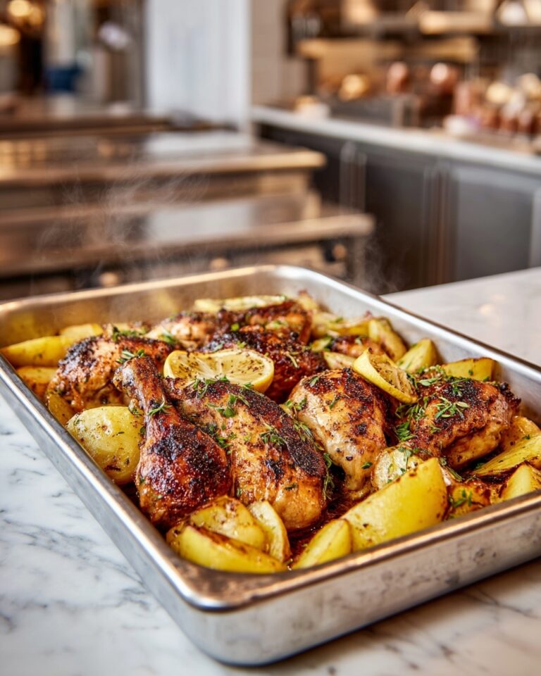 One Pan Greek Lemon Chicken and Potatoes Recipe