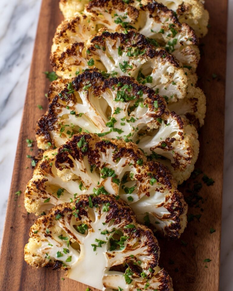 Cheesy Cauliflower Steaks Recipe