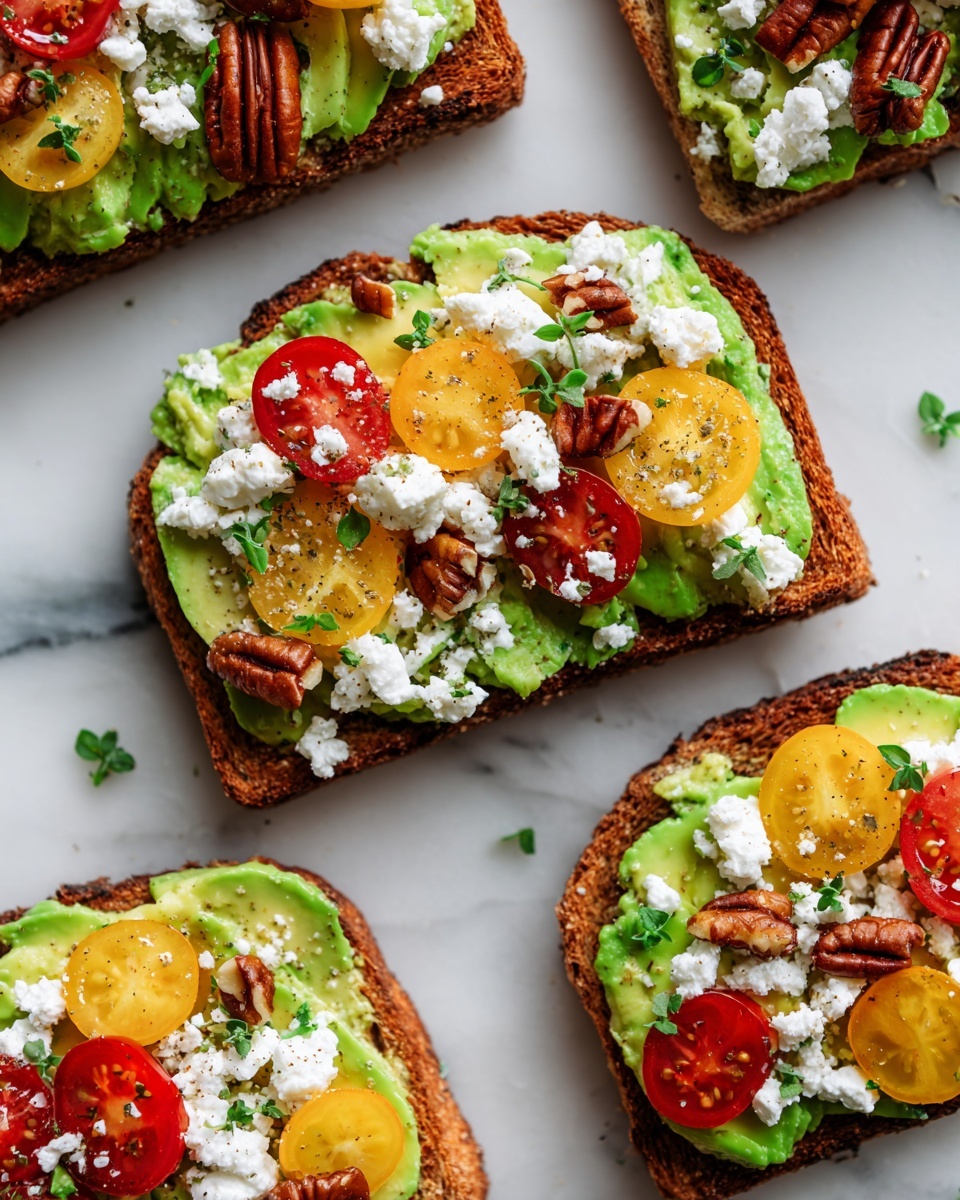Avocado Toast with Feta Cheese Recipe - Recipe Image