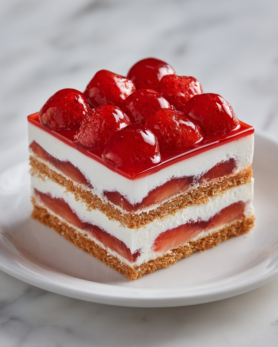 Strawberry Eclair Cake Recipe - Recipe Image
