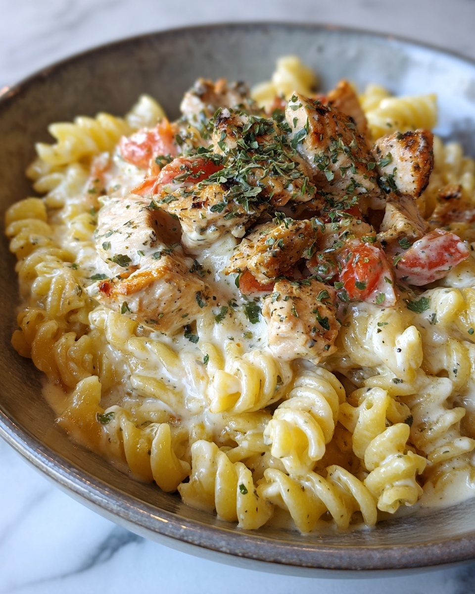 Creamy Chicken Tuscan Pasta Recipe - Recipe Image