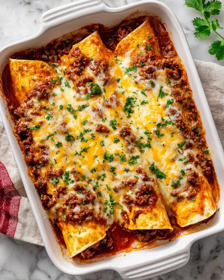 Cheesy Beef & Bean Enchiladas Recipe