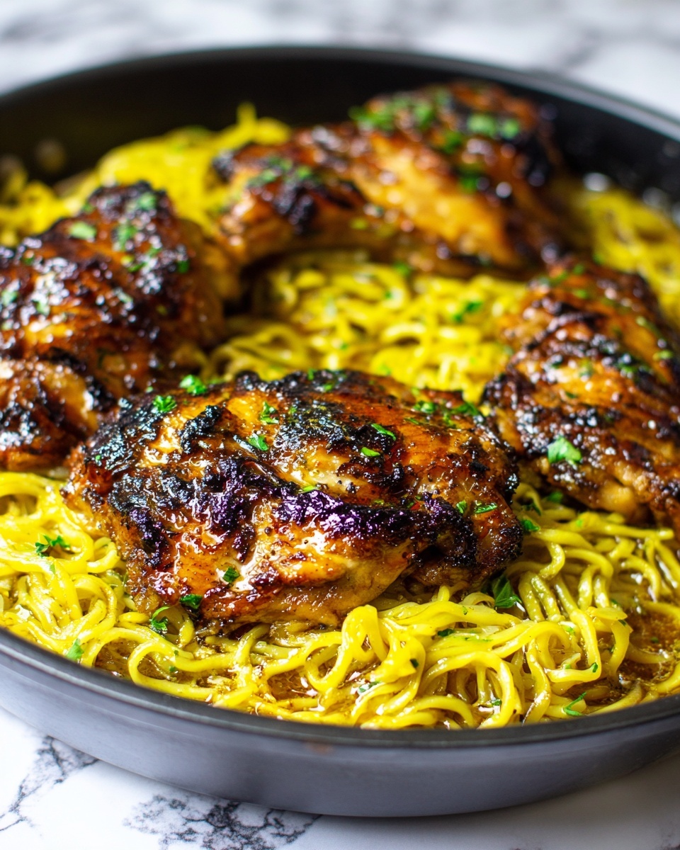 One-Pan Chicken with Buttered Noodles Recipe - Recipe Image