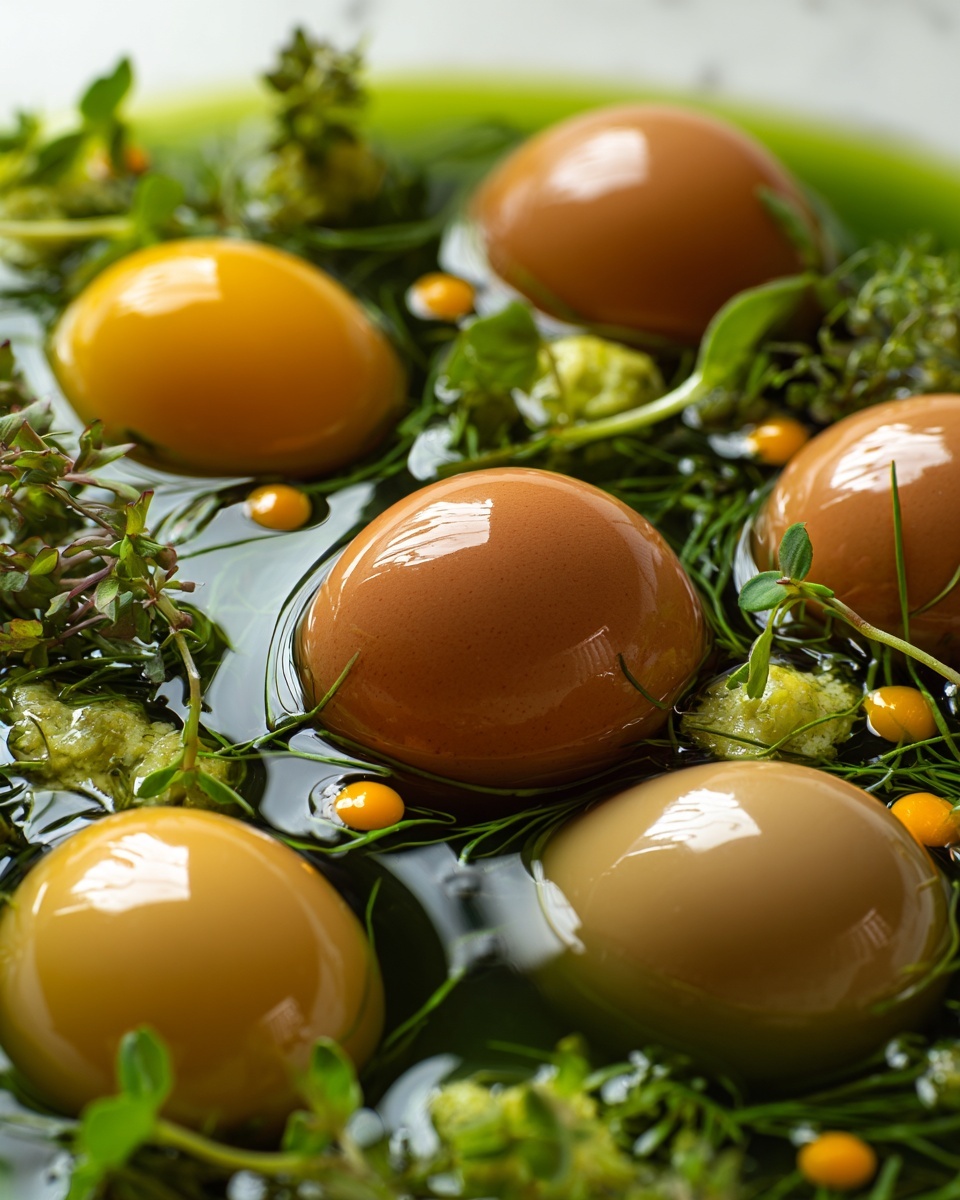Korean Marinated Soft-Boiled Eggs (Mayak Gyeran) Recipe - Recipe Image