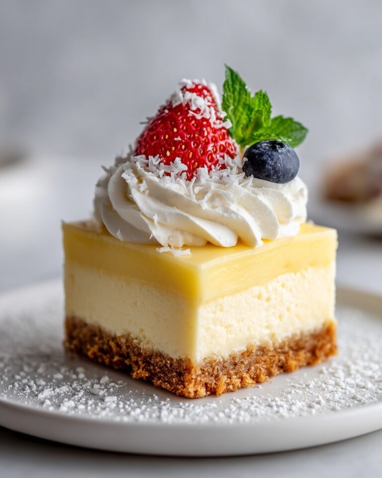 Vanilla Custard Cream Squares Recipe