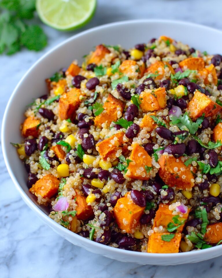 Roasted Sweet Potato Black Bean Quinoa Salad Recipe